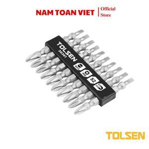 Bộ 10 tua vít 2 đầu cộng & trừ Tolsen 20361