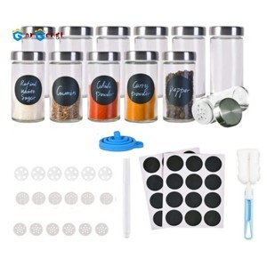 Bộ 12 hủ đựng gia vị trong suốt Spice