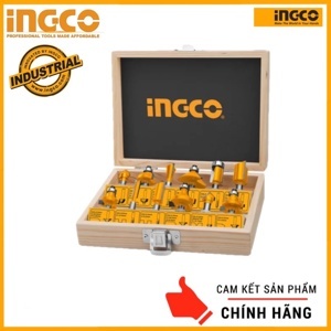 Bộ 12 mũi phay gỗ 12mm Ingco AKRT1221