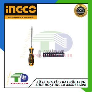 Bộ 12 tua vít thay đổi trục linh hoạt Ingco AKSDFL1208