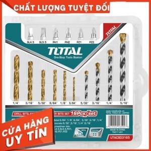 Bộ 16 mũi khoan kim loại, bê tông và gỗ Ingco AKD9165