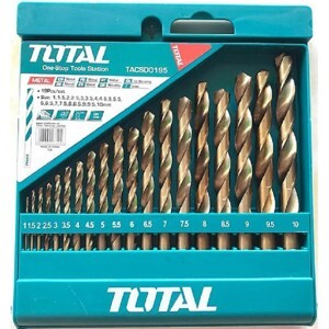 Bộ 19 mũi khoan kim loại HSS Total TACSD0195