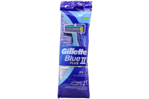 Bộ 2 cây dao cạo râu 2 lưỡi Gillette Blue II Plus Fixed