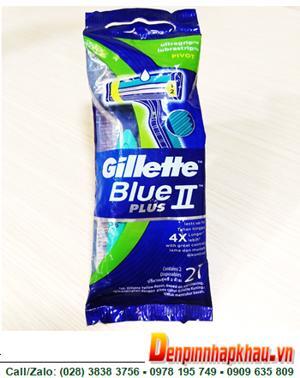 Bộ 2 cây dao cạo râu 2 lưỡi Gillette Blue II Plus Fixed