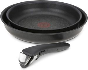 Bộ 2 chảo cán rời Tefal L6509205 – Size 24cm + 28cm