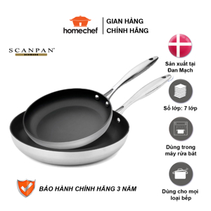 Bộ 2 chảo chống dính từ Scanpan CTX 20cm & 26cm - 65202600