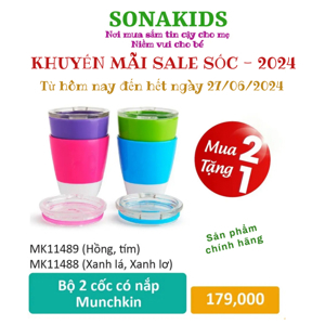 Bộ 2 cốc có nắp Munchkin MK11488