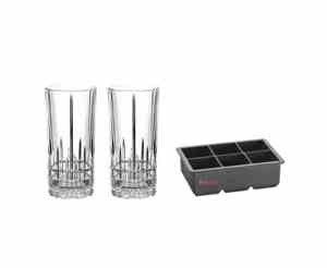 Bộ 2 cốc pha lê và khay đá Spiegelau 4500279 Perfect Ice Cube