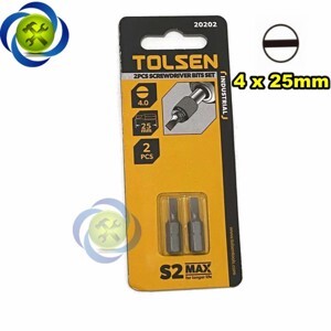 Bộ 2 đầu vít SL0.5×4.0x25mm công nghiệp Tolsen 20202