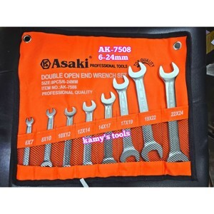 Bộ 2 đầu vòng miệng 8 chi tiết Asaki AK-7508 - 6-24mm