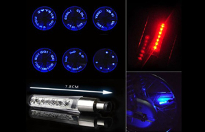 Bộ 2 đèn led gắn van xe có chữ