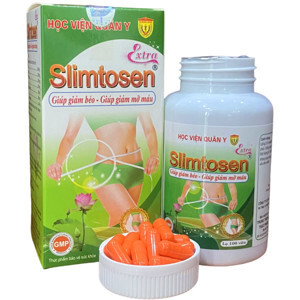 Bộ 2 hộp Viên uống giảm cân Slimtosen Extra Học Viện Quân Y 100 viên