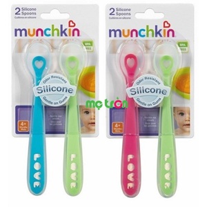 Bộ 2 muỗng silicone Munchkin 27106 (MK27106)