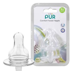 Bộ 2 núm ti Pur Comfort Feeder cổ thường size M