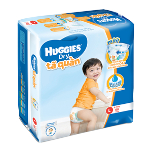 Bộ 2 tã quần Huggies Dry L68