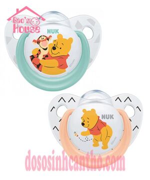 Bộ 2 ti giả NUK Cao su Disney Sleeptime 6-18m NU66135