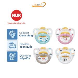 Bộ 2 ti giả NUK Happykids Cao Su 0 – 6m