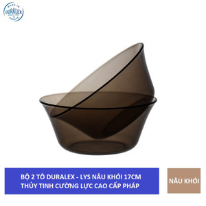 Bộ 2 tô thủy tinh cường lực Pháp Duralex Lys 17cm