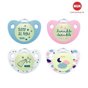 Bộ 2 ty giả silicone Nuk Night/Day 0-6M NU48149