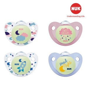 Bộ 2 ty giả silicone Nuk Night/Day 0-6M NU48149