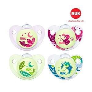 Bộ 2 ty giả silicone Nuk Night/Day 6-18M NU48150