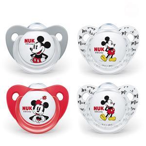 Bộ 2 ty ngậm Nuk Mickey Plus silicon (0 - 6 tháng)