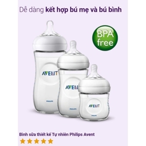 Bộ 3 bình sữa Philips Avent Natural - 125ml