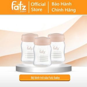 Bộ 3 bình trữ sữa cổ rộng Fatz Baby - 150ml