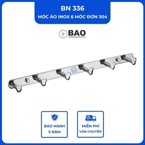 Bộ 3 cái móc áo 6 chấu gắn trên tường BAO BN336