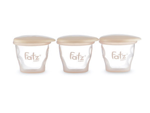 Bộ 3 cốc trữ thức ăn dặm Fatzbaby - 85ml