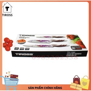 Bộ 3 dao hoa tráng men sứ Tiross TS 1280