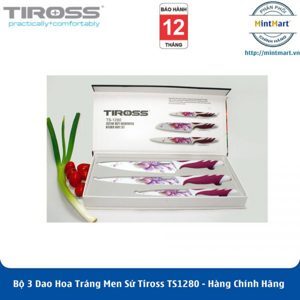Bộ 3 dao hoa tráng men sứ Tiross TS 1280