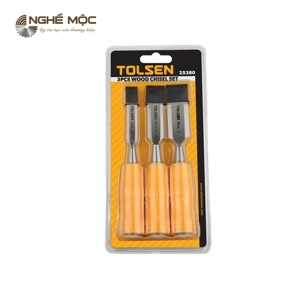 Bộ 3 đục cán gỗ Tolsen 25380