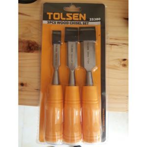 Bộ 3 đục cán gỗ Tolsen 25380