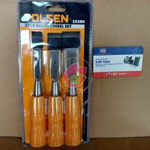 Bộ 3 đục cán gỗ Tolsen 25380