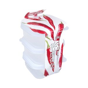 Bộ 3 hộp nhựa vuông Inomata Japan 160ml