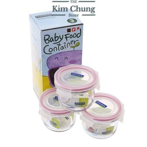 Bộ 3 hộp thủy tinh đựng thức ăn GL545 - 165ml