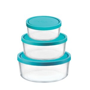 Bộ 3 hộp thủy tinh Frigoverre Bormioli Rocco