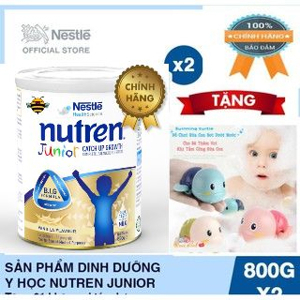 Bộ 3 lon Thực phẩm dinh dưỡng y học Nutren Junior 800g (1-10 tuổi)