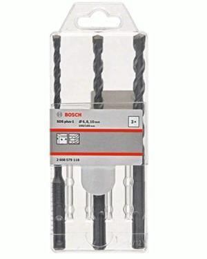 Bộ 3 mũi khoan 1 6/8/10x160mm SDS Plus Bosch 2608579118