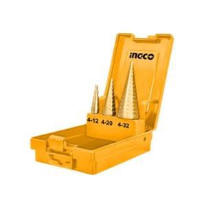 Bộ 3 mũi khoan chóp nón Ingco AKSDS0301