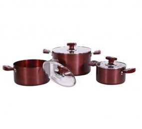 Bộ 3 nồi anod Sunhouse Mama SH8836 (16cm, 20cm, 24cm)