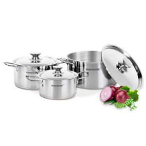 Bộ 3 nồi inox 1 đáy Sunhouse SH114