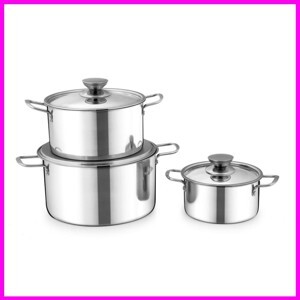 Bộ 3 nồi inox 1 đáy Sunhouse SH114