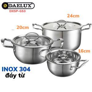 Bộ 3 nồi Inox cao cấp DAELUX  DXSP-GS3