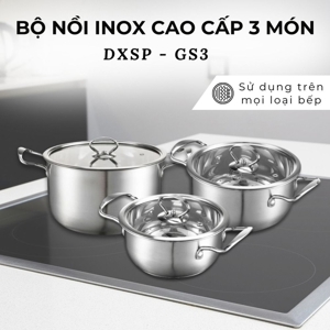 Bộ 3 nồi Inox cao cấp DAELUX  DXSP-GS3