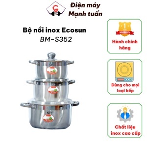 Bộ 3 nồi inox Ecosun BM-S352