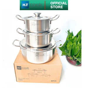 Bộ 3 nồi inox Fivestar HT Cook HT-06DN