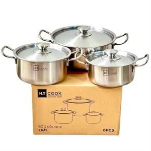 Bộ 3 nồi inox Fivestar HT Cook HT-06DN