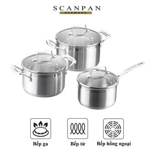 Bộ 3 nồi inox Scanpan Impact 71070000 - 16cm, 18cm, 20cm